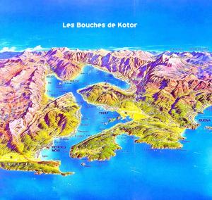 cartes des Bouches de Kotor